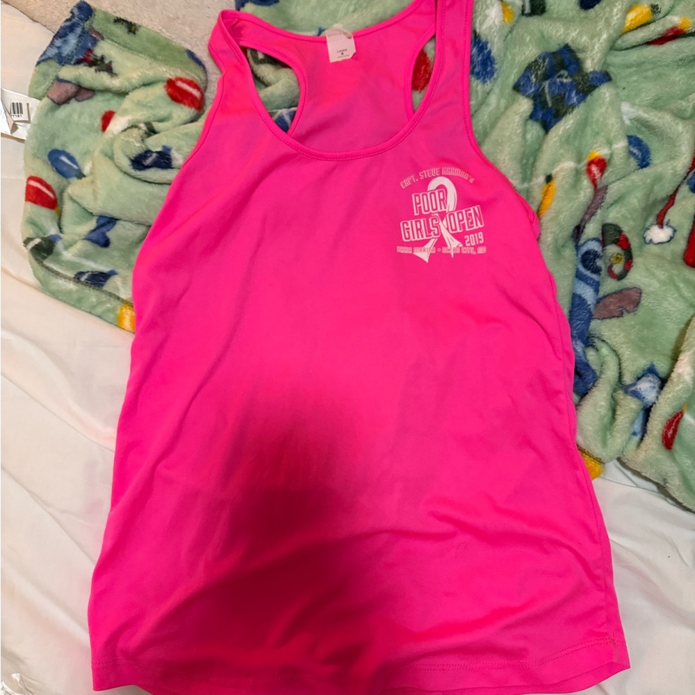 Pink Racerback Tank Top